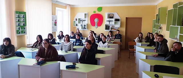 Студенти ТНПУ під час гостьової лекції